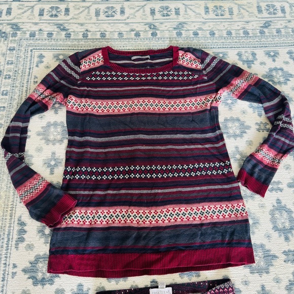 Tilly’s two piece fair isle bohemian fall lounge set - Picture 8 of 8